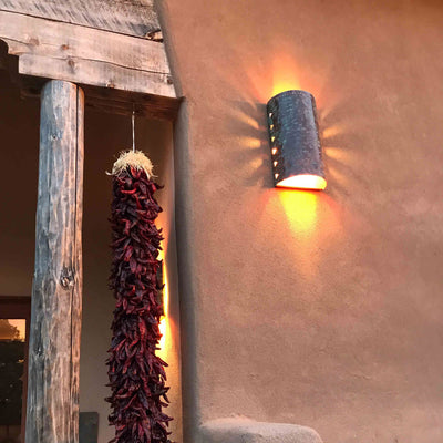 mineral komme køkken Socorro Outdoor Copper Sconce, Clear Top - Form + Function