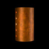 Socorro Outdoor Copper Sconce, Clear Top